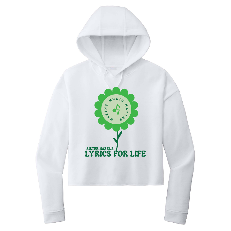 L4L Ladies' Flower Crop Hoodie