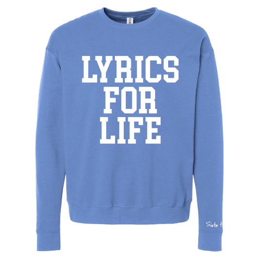 Lyrics for Life Collegiate Crewneck